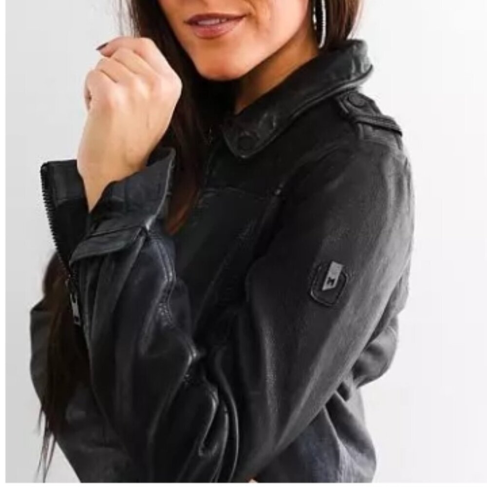 MAURITIUS Faira Lamb Leather Jacket – Black (Size S, NWT) - Picture 9 of 13